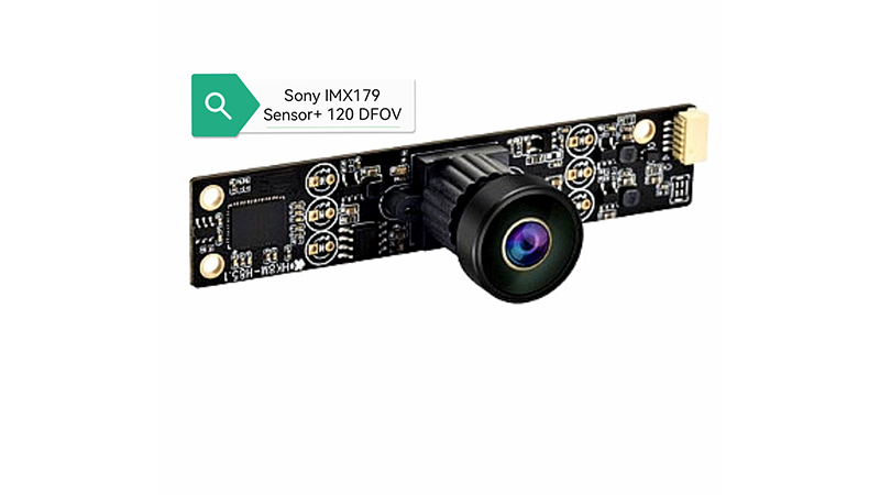 8MP Geniş Açılı Kamera Modülü, 120 Derece FoV Diyagonalli IMX179 Sensör